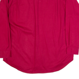 BUGLE BOY Mens Plain Shirt Red 90s Long Sleeve XL