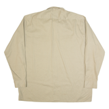DICKIES Tall Mens Worker Shirt Beige Long Sleeve XL