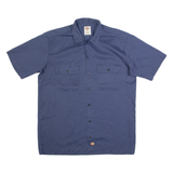 DICKIES Mens Worker Shirt Blue M