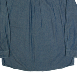 DICKIES Mens Denim Shirt Blue Long Sleeve XL