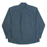 DICKIES Mens Denim Shirt Blue Long Sleeve XL