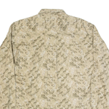 WOOLRICH Mens Shirt Grey Crazy Pattern Long Sleeve XL