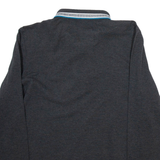 BOSS Mens Polo Shirt Grey Long Sleeve S