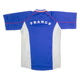 France Mens Football Shirt Jersey Blue V-Neck S