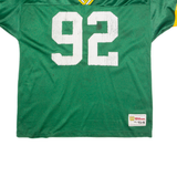 WILSON Mens Jersey Green 90s USA V-Neck 2XL