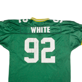 WILSON Mens Jersey Green 90s USA V-Neck 2XL