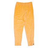 POINTAIRE Velour Womens Sweatpants Orange Tapered S W28 L25
