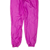 DIADORA Shell Womens Track Pants Pink 90s Nylon Tapered S W26 L30