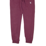 ADIDAS ORIGINALS Womens Joggers Maroon Tapered UK 6 W24 L26