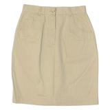 BEA CLASSICS Womens Straight Skirt Beige Knee Length M
