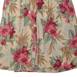 SAG HARBOUR Womens A-Line Skirt Cream Midi 90s Floral L