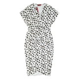 MAX MARA STUDIO Womens Pencil Dress Cream Floral Short Sleeve Midi M