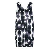 BODEN Womens Pencil Dress White Spotted Sleeveless Knee Length UK 10