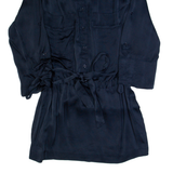 REISS Womens Day Dress Blue Viscose Long Sleeve Short UK 6