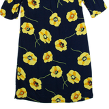 HOBBS LONDON Oversized Womens Day Dress Blue Floral Knee Length UK 6