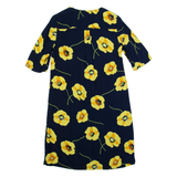 HOBBS LONDON Oversized Womens Day Dress Blue Floral Knee Length UK 6