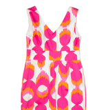 BODEN Womens Pencil Dress Pink Spotted Sleeveless Knee Length UK 10