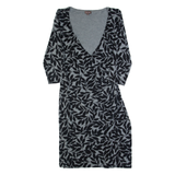 PHASE EIGHT Womens Bodycon Dress Grey Floral Knee Length UK 12