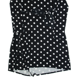 HOBBS LONDON Womens Wrap Dress Black Polka Dot Long Sleeve Knee Length UK 12