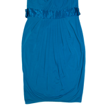 COAST Womens Bodycon Dress Blue Sleeveless Knee Length UK 12