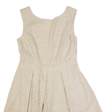 MINT VELVET Womens Skater Dress Beige Sleeveless Knee Length UK 12