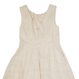 MINT VELVET Womens Skater Dress Beige Sleeveless Knee Length UK 12