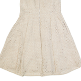 MINT VELVET Womens Skater Dress Beige Sleeveless Knee Length UK 12