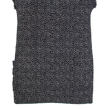 REISS Love Womens Shift Dress Black Animal Print Short Sleeve Knee Length UK 8