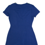 CATH KIDSTON Womens A-Line Dress Blue Short Sleeve Knee Length UK 8