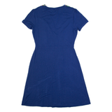 CATH KIDSTON Womens A-Line Dress Blue Short Sleeve Knee Length UK 8