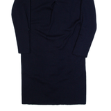 COS Womens Bodycon Dress Blue Wool Long Sleeve Knee Length S