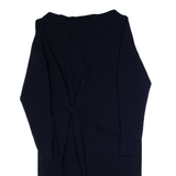 COS Womens Bodycon Dress Blue Wool Long Sleeve Knee Length S