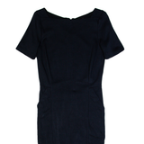 COS Womens Bodycon Dress Blue Short Sleeve Knee Length S
