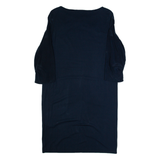 COS Womens Shift Dress Blue Long Sleeve Midi S