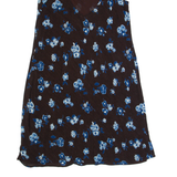 JIGSAW Womens Day Dress Brown Floral Sleeveless Short UK 10