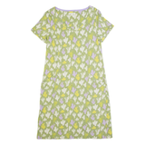WHITE STUFF Cactus Womens T-Shirt Dress Green Short Sleeve Knee Length UK 10
