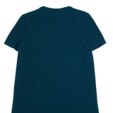 BA&SH Oversized Womens Shift Dress Green Short Sleeve Knee Length S