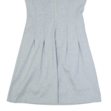 MICHAEL KORS Womens Fit & Flare Dress Grey Sleeveless Knee Length S