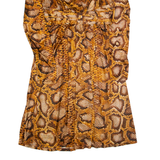 ALTUZARRA Womens Fit & Flare Dress Brown Animal Print Knee Length UK 8