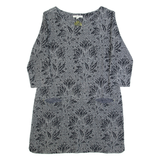 WHITE STUFF Womens Day Dress Grey Floral Knee Length UK 10