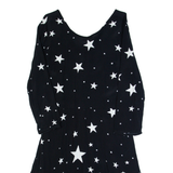 GAP Stars Womens Fit & Flare Dress Black Long Sleeve Knee Length UK 6