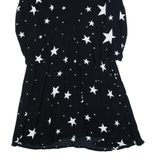 GAP Stars Womens Fit & Flare Dress Black Long Sleeve Knee Length UK 6