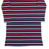 LAURA ASHLEY Womens T-Shirt Dress Blue Striped Long Sleeve Knee Length UK 10