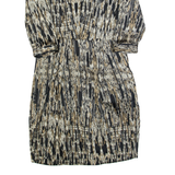 KAREN MILLEN Womens Pencil Dress Brown Crazy Pattern Knee Length UK 10