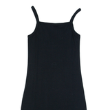 SANTA CRUZ Womens Bodycon Dress Black Sleeveless Knee Length S