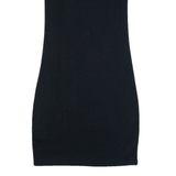 SANTA CRUZ Womens Bodycon Dress Black Sleeveless Knee Length S