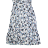 LAURA ASHLEY Womens A-Line Dress Blue Floral Sleeveless Long UK 10