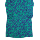 LAURA ASHLEY Womens Day Dress Green Floral Long Sleeve Midi UK 10