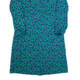 LAURA ASHLEY Womens Day Dress Green Floral Long Sleeve Midi UK 10