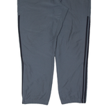 ADIDAS Mens Track Pants Grey Tapered XL W34 L30